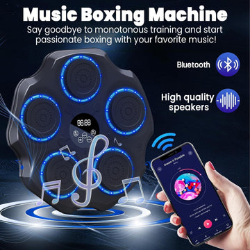 🥊 Smart Musical Boxing Machine 2025 | Bluetooth LED Wall-Mounted Boxing Trainer